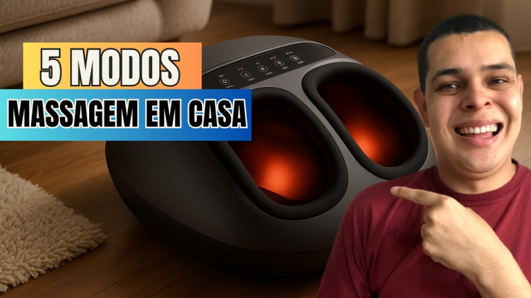 5 Tipos de Massagem em 1 Dispositivo –Massageador De Pés Shiatsu