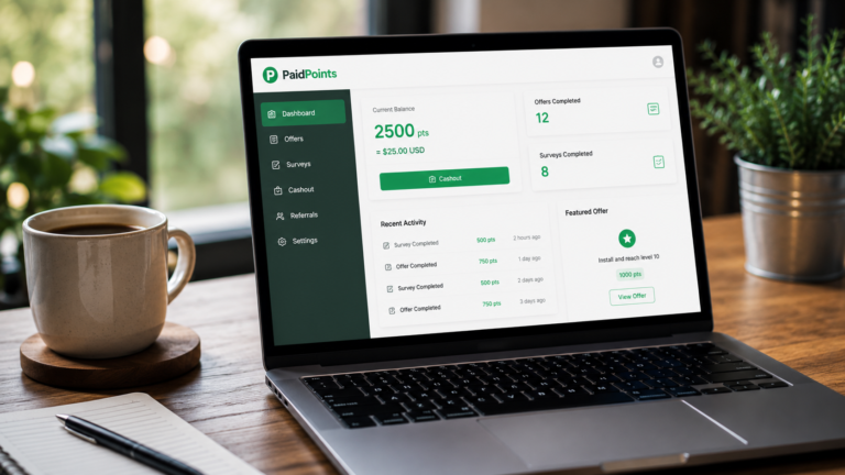 Novo Site Para Ganhar Com Ofertas E pesquisas Paidpoints. Como Funciona?