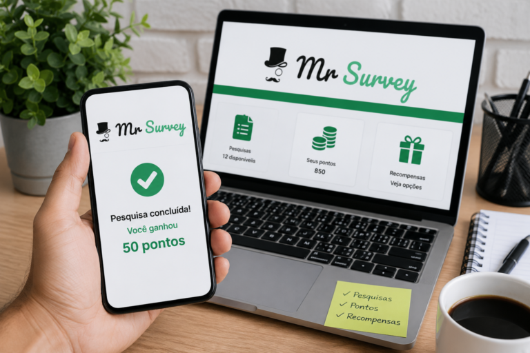 Conheça o Mr Survey: Ganhe Pontos e Recompensas Respondendo Pesquisas