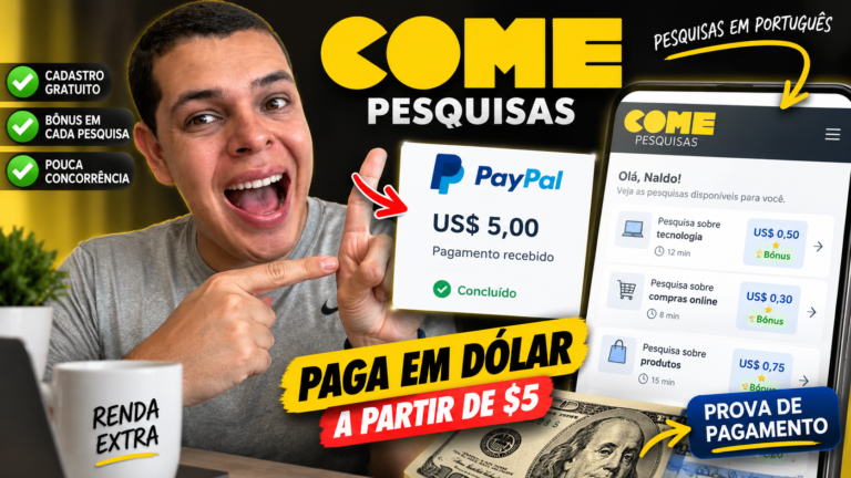 Come Pesquisas: Como Ganhar Dinheiro Respondendo Pesquisas Online