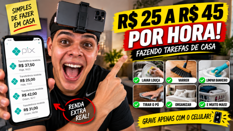 Ganhar Dinheiro Fazendo Tarefas de Casa: Comparativo de 4 Plataformas